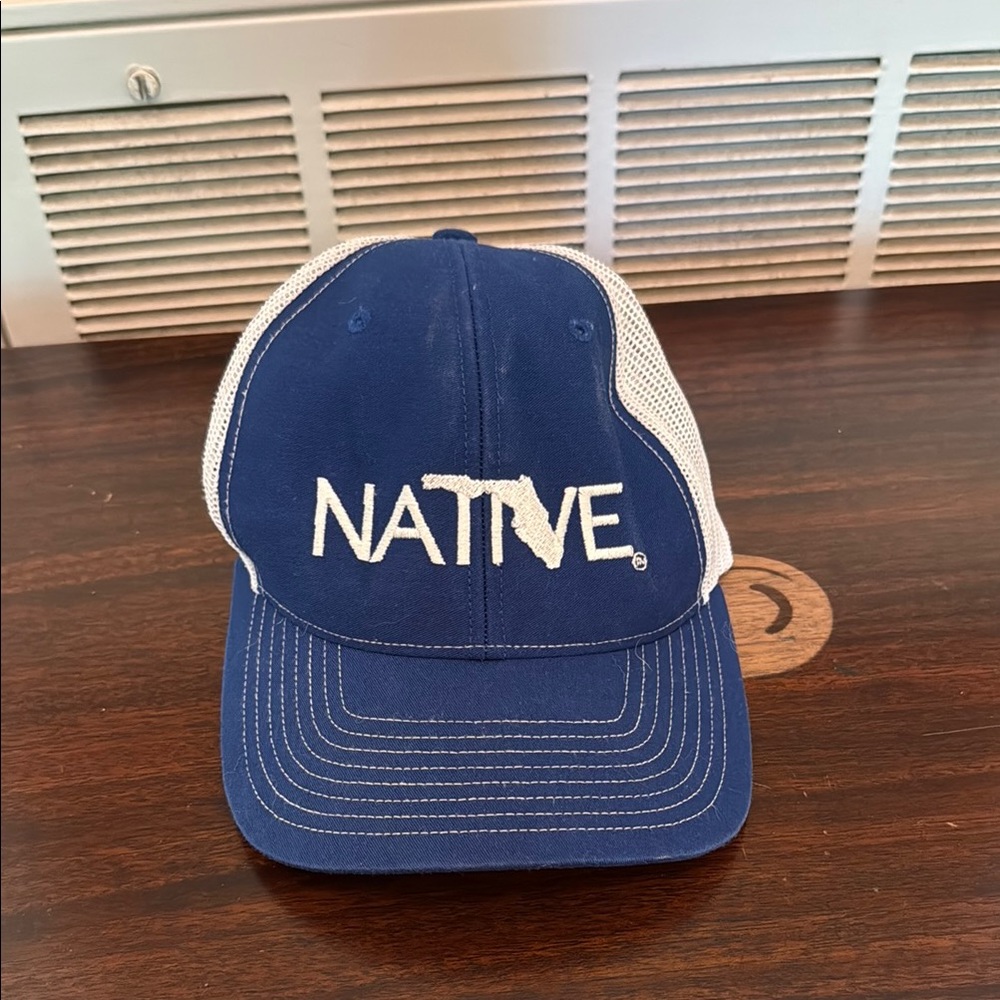 Blue Native Trucker Hat